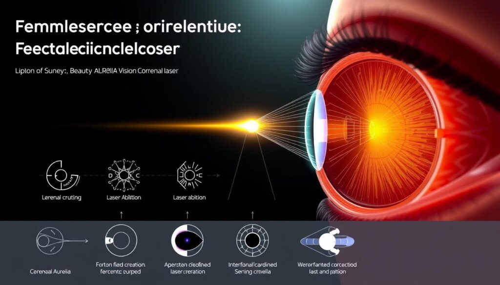 波前激光近視手術原理示意
