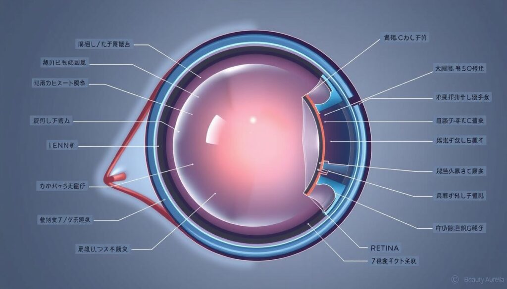 玻璃體結構示意圖